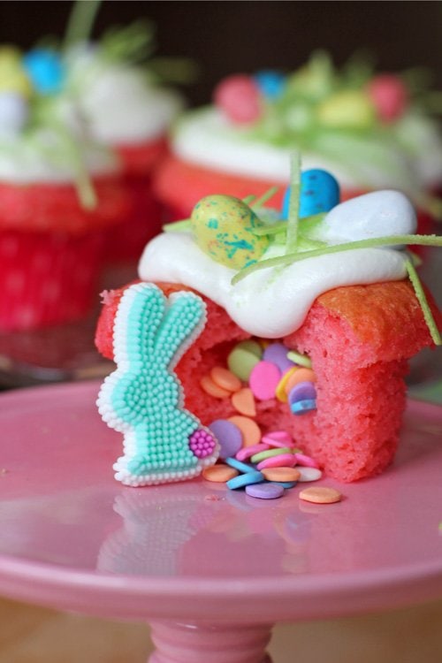 Easter Desserts - Easter Surprise Cupcakes