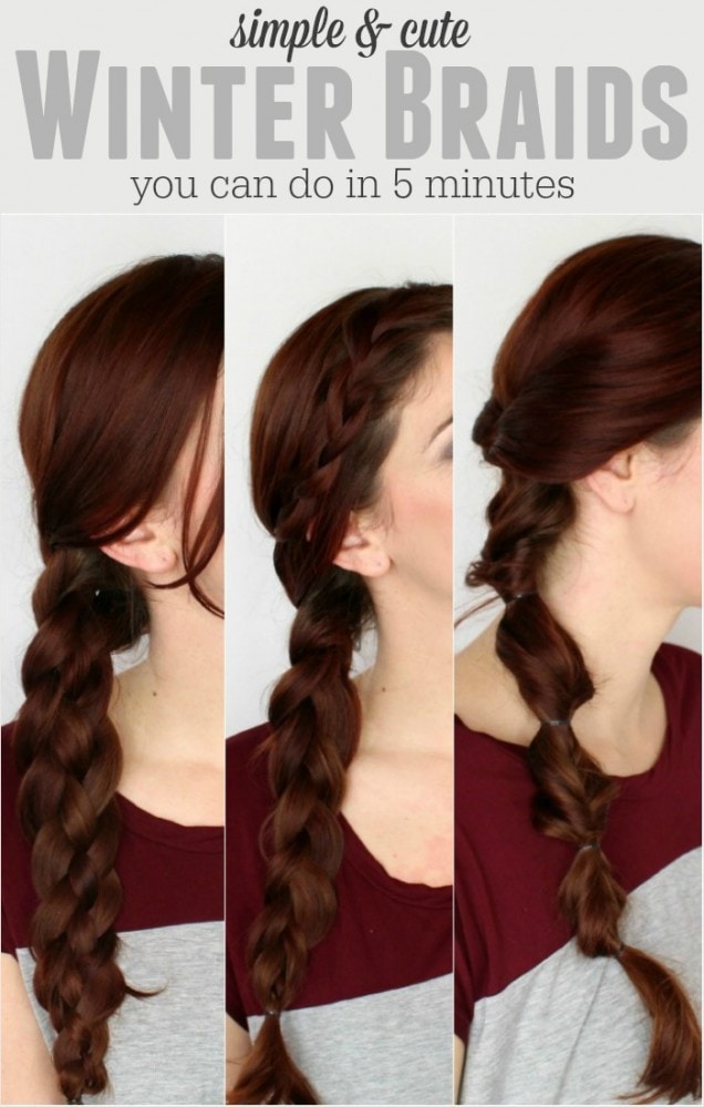 10 EASY BRAIDED WINTER HAIRSTYLES  STRAIGHT HAIR HAIRSTYLES ft DUVOLLE   YouTube