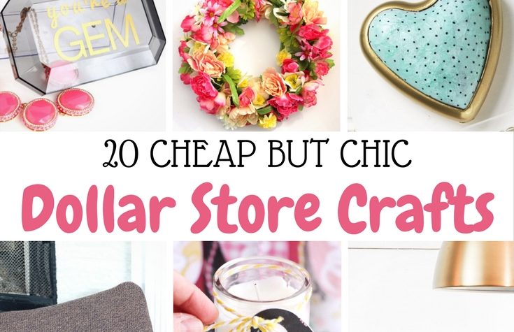 20 Cheap but Chic Dollar Store Crafts (I LOVE the mirrored jewelry hangers!)