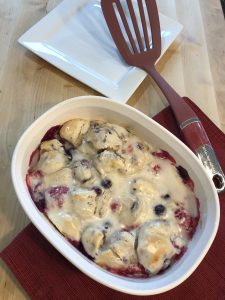 The Sweetest Way to Enjoy Family Time Together: Family Bake Night - Berry Cream Cheese Biscuit Bake